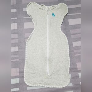 Love to Dream Gray/White Swaddle Sleep Sack Bundle